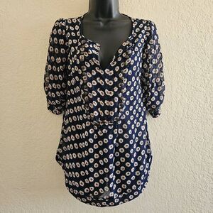 Angie Sheer Floral Blouse